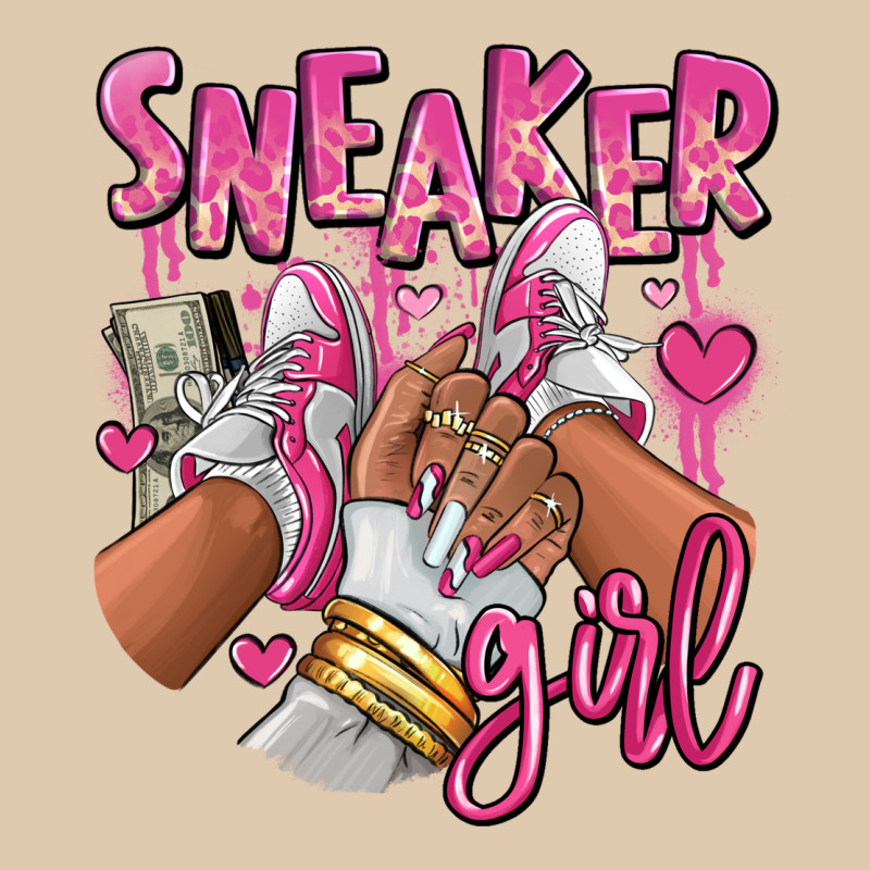 Pink And White Sneaker Girl Heavyweight Sweatshirt by RanaPortraitStore | Teevron