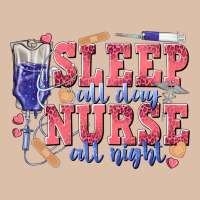 Sleep All Day Nurse All Night Urban Heavy Tee | Teevron