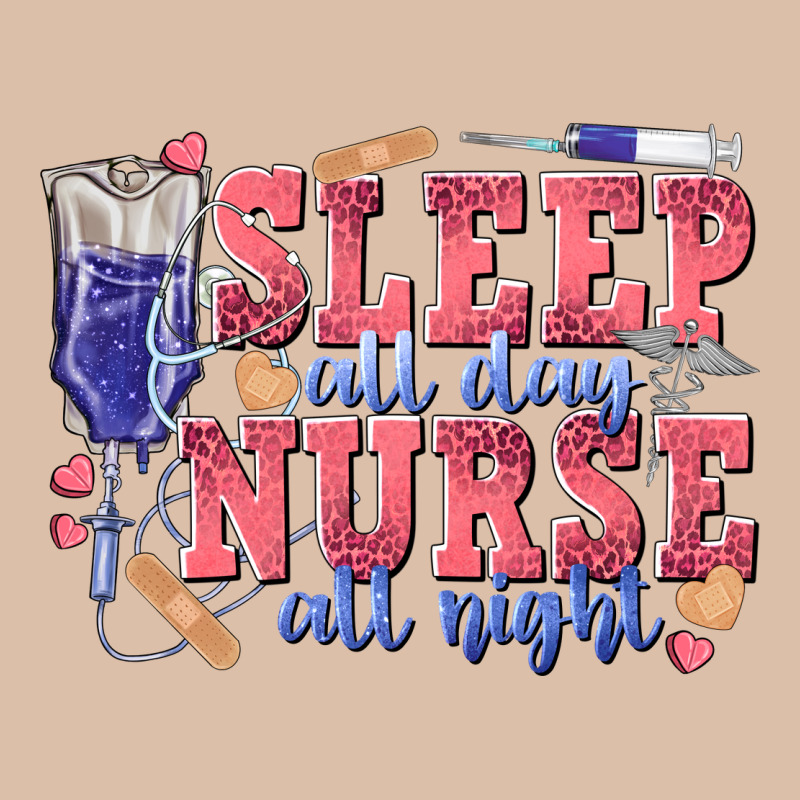Sleep All Day Nurse All Night Urban Heavy Tee by texasbilliewilder | Teevron