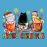 Meowy Christmas Cats Coffee Cups Premium Hoodie | Teevron