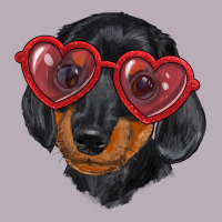 Dachshund With Love Glasses Vintage Tee | Teevron