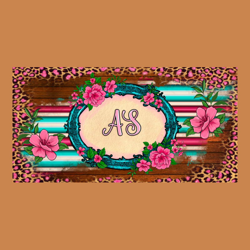 Preview Western Pink Flovers Leopard Serape   License Plate Template Heavyweight Hoodie by BarkalooDesign | Teevron