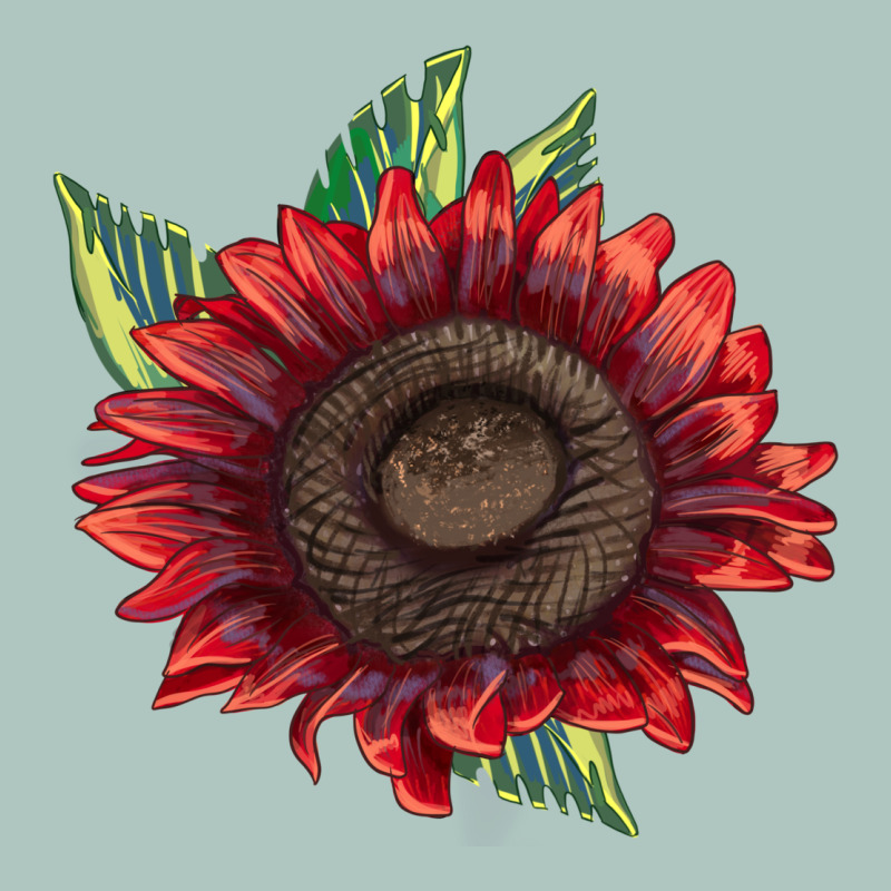 Procut Red Sunflower Premium Sweatshirt by LillyAllenDesigns | Teevron