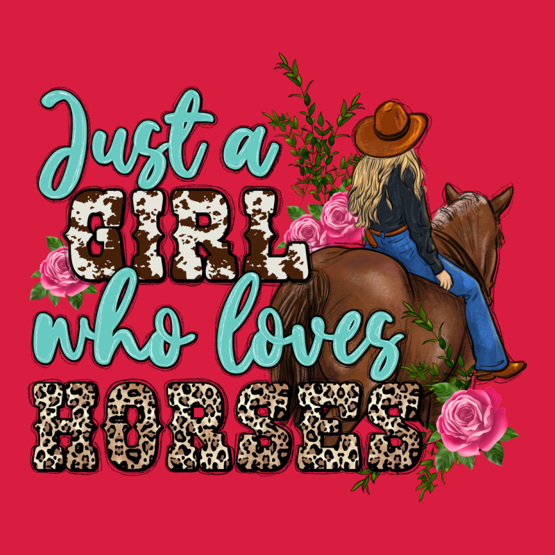Just A Girl Who Loves Horses Premium Hoodie by MaliasSmallBusiness | Teevron
