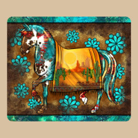 Western Horse Sunset Turquoise's Gemstones Mousepad Heavyweight Hoodie | Teevron