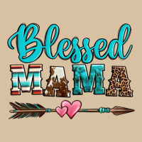 Blessed Mama Serape Cowhide Turquoise Heavyweight Hoodie | Teevron