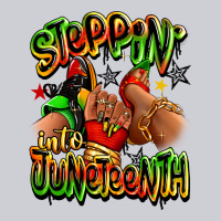 Steppin' Into Juneteenth Sneaker And Heel Afro Wom Heavyweight Sweatshirt | Teevron