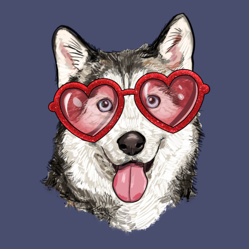 Husky With Love Glasses Vintage Tee by RanaPortraitStore | Teevron