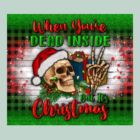 When You’re Dead Inside But It's Christmas Tumbler Zipper Hoodie | Teevron
