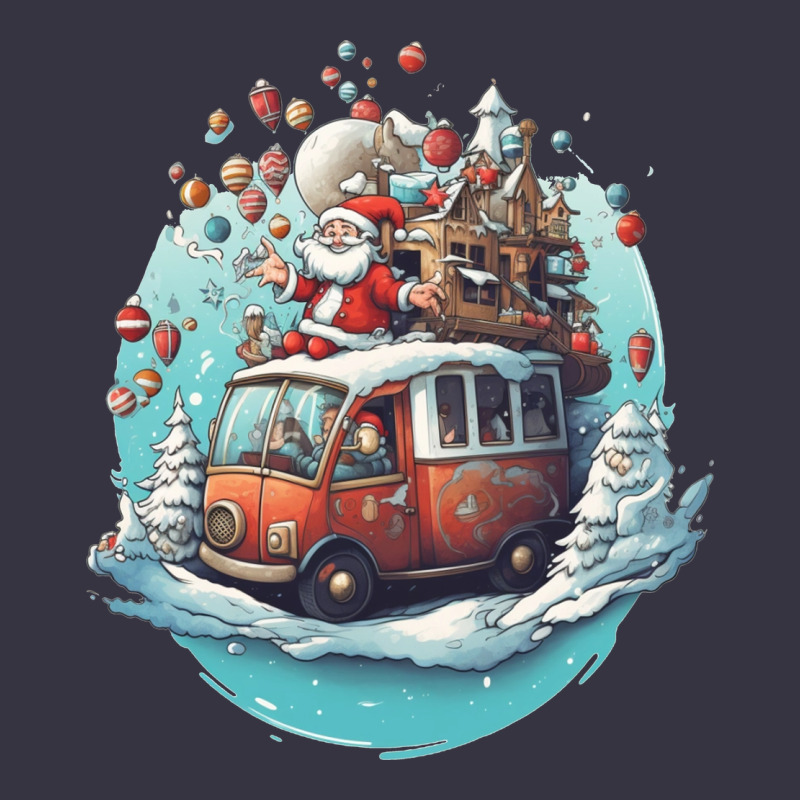 Happy Santa Vintage Hoodie by Unal Design | Teevron
