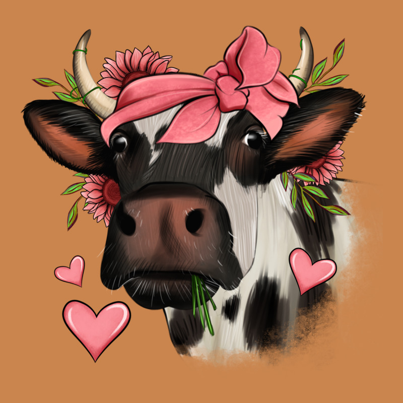 Valentines Day Cow Heavyweight Hoodie by Jasminsmagicworld | Teevron
