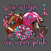 In October We Wear Pink Football Zipper Hoodie | Teevron