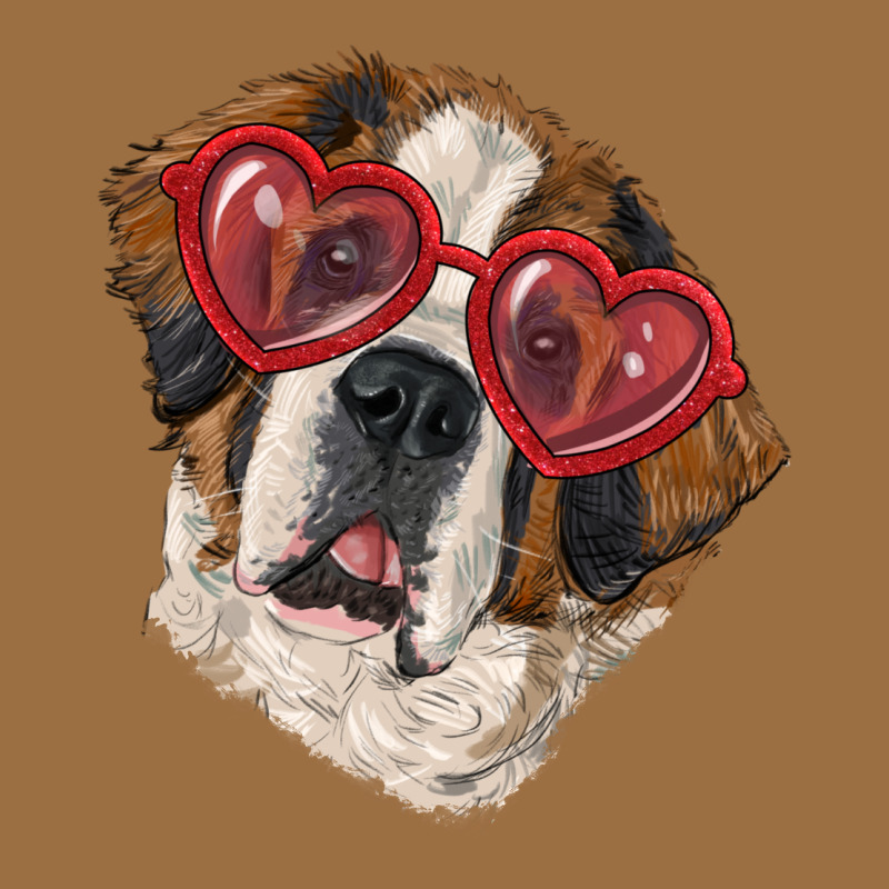 Saint Bernard With Love Glasses Vintage Tee by RanaPortraitStore | Teevron