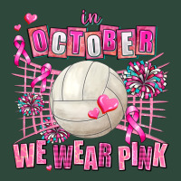In October We Wear Pink Volleyball Zipper Hoodie | Teevron