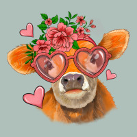Valentines Day Orange Cow Heavyweight Hoodie | Teevron