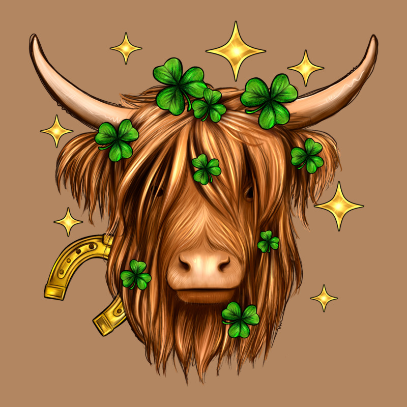 St. Patrick's Day Highland Cow Long Sleeve Tee by Neo Western | Teevron