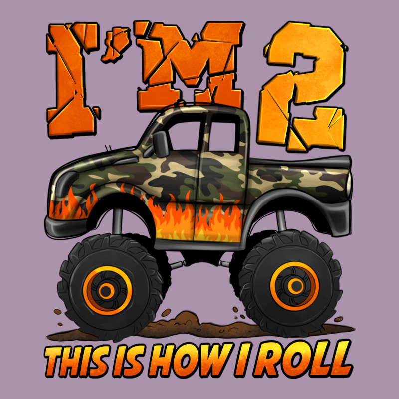 I'm Two This Is How I Roll Monster Truck Birthday Heavyweight Hoodie by Jasminsmagicworld | Teevron
