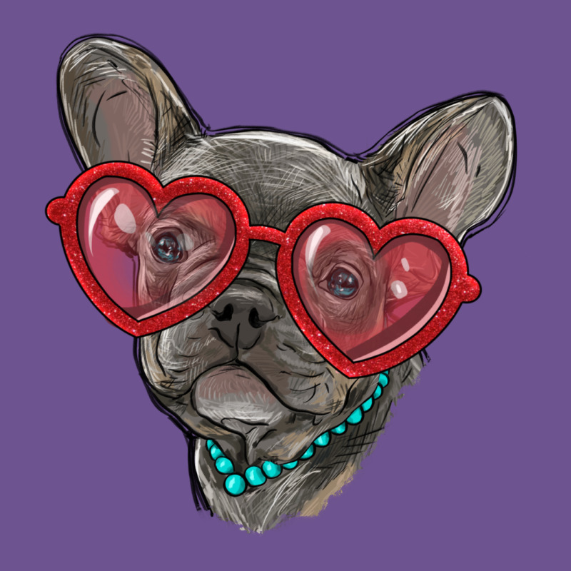 French Bulldog With Love Glasses Vintage Tee by RanaPortraitStore | Teevron