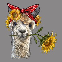 Alpaca With Sunflowers And Bandana Vintage Tee | Teevron