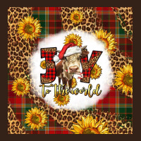 Joy To The World Christmas Cow Heavy Core Tee | Teevron