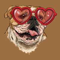 English Bulldog With Love Glass Vintage Tee | Teevron