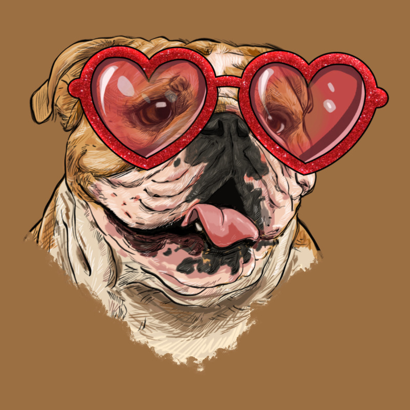 English Bulldog With Love Glass Vintage Tee by RanaPortraitStore | Teevron