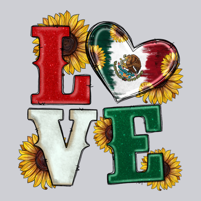Mexican Flag With Sunflowers Love Heavyweight Sweatshirt by RanaPortraitStore | Teevron