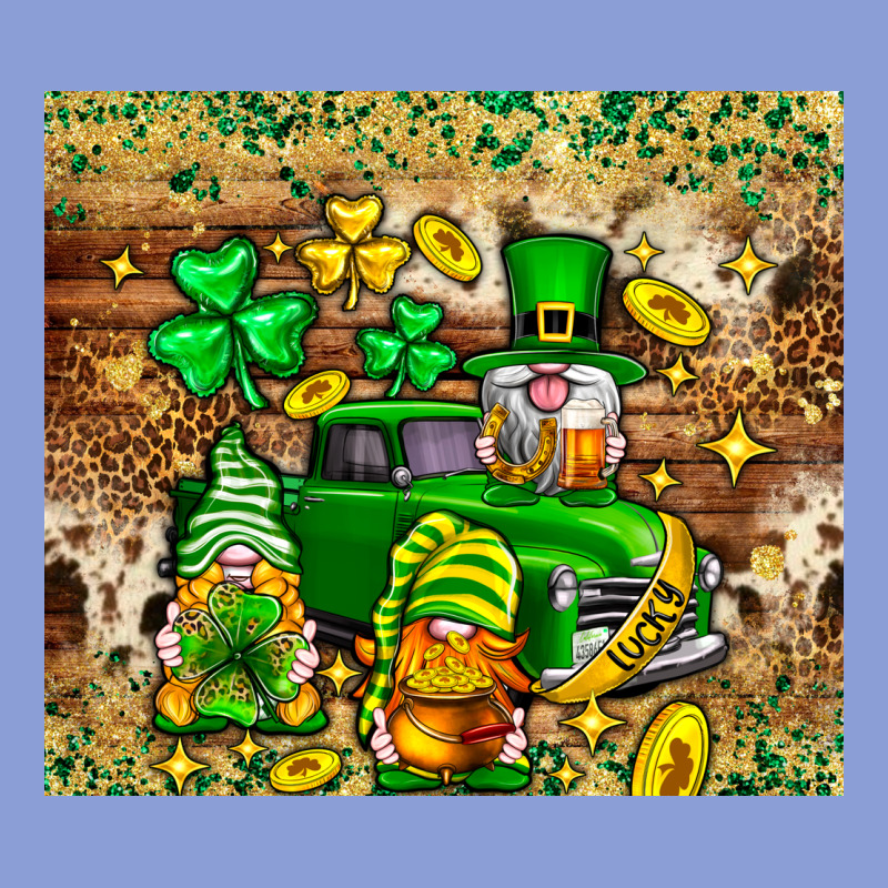 St. Patrick's Day Gnomies Truck Tumbler Long Sleeve Tee by Neo Western | Teevron