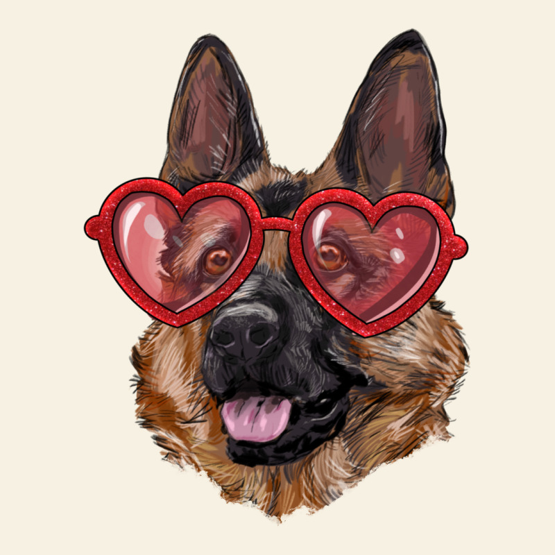 German Shepherd With Love Glasses Vintage Tee by RanaPortraitStore | Teevron