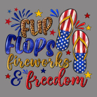 Flip Flops Fireworks And Freedom Vintage Tee | Teevron