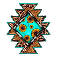 aztec leopard turquoise sunflower | Teevron
