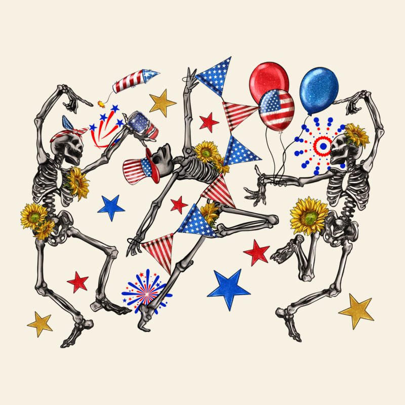 Fourth Of July Dancing Skeleton Vintage Tee by texasbilliewilder | Teevron