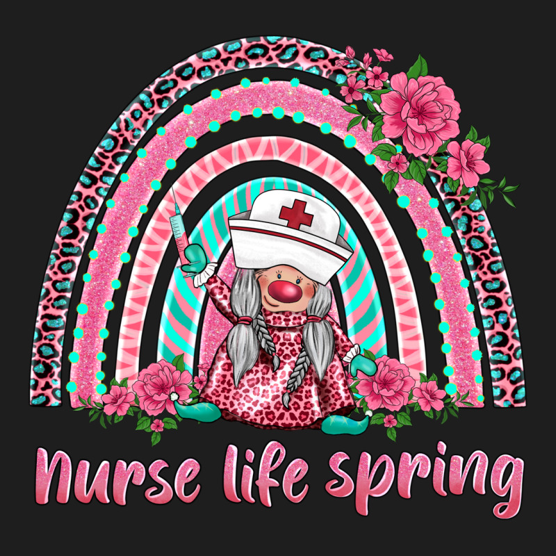 Nurse Life Spring Rainbow Heavyweight Hoodie by BarkalooDesign | Teevron