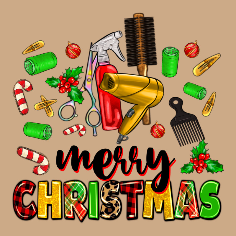 Merry Christmas Hair Vintage Hoodie by MaliasSmallBusiness | Teevron