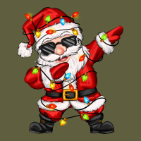 Dabbing Santa With Christmas Lights Vintage Tee | Teevron