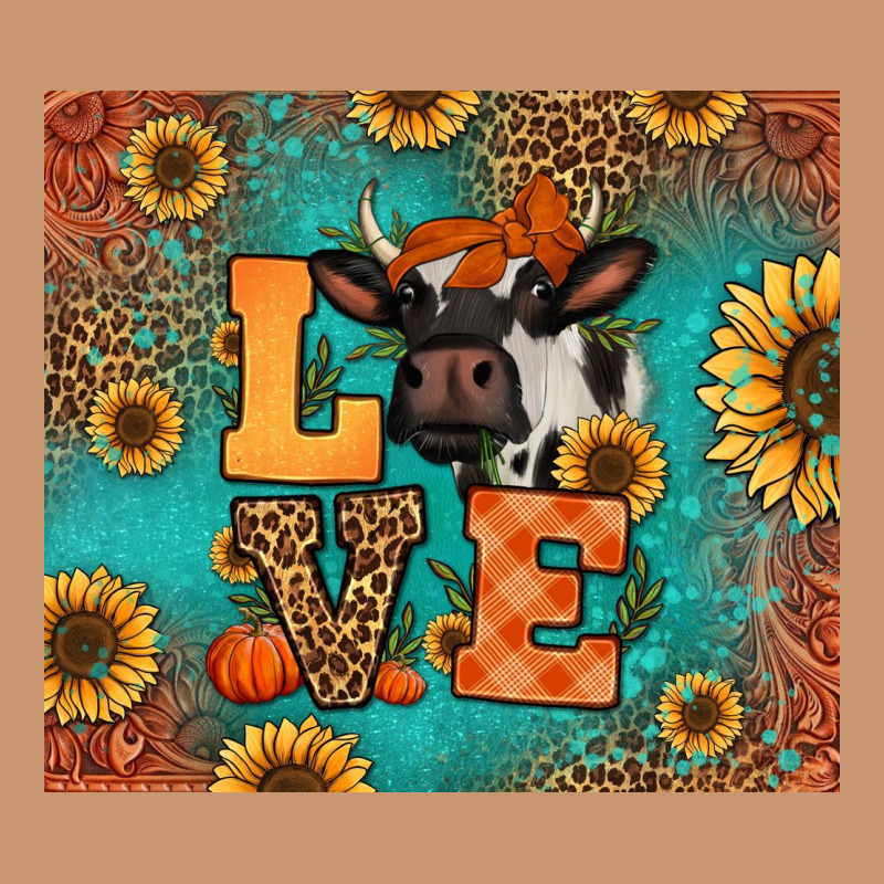 Love Autumn Cow Heavyweight Hoodie by Jasminsmagicworld | Teevron