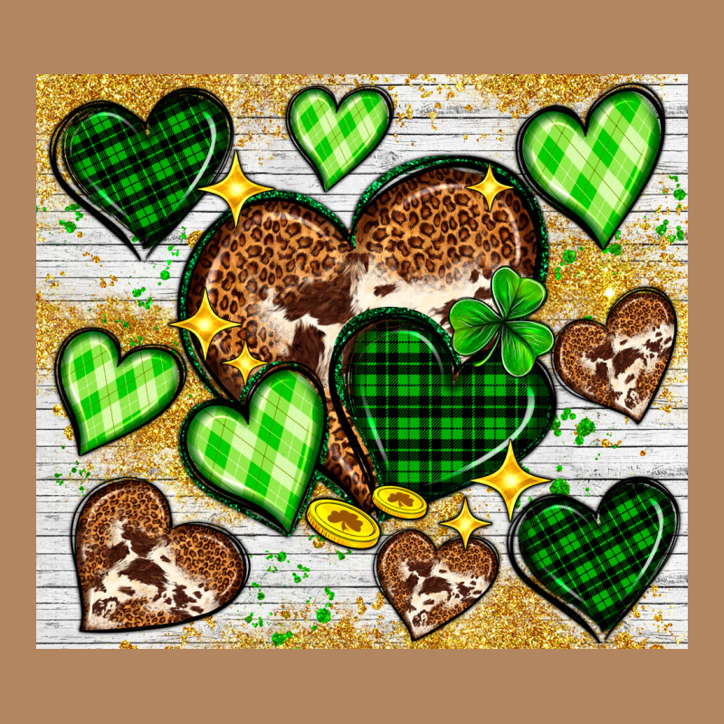 St. Patrick's Day Hearts Tumbler Long Sleeve Tee by Neo Western | Teevron