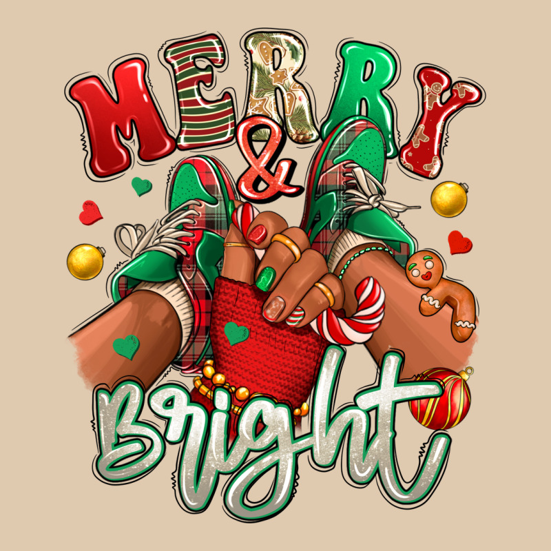 Merry And Bright Black Kid Sneakers Heavyweight Sweatshirt by RanaPortraitStore | Teevron