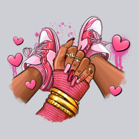 Valentines Day Afro Girl Sneakers Heavyweight Sweatshirt | Teevron
