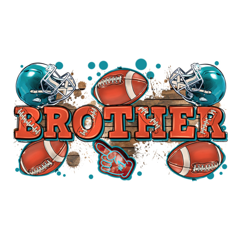 Brother American Football Urban Heavy Tee by Zillion Design Studio | Teevron