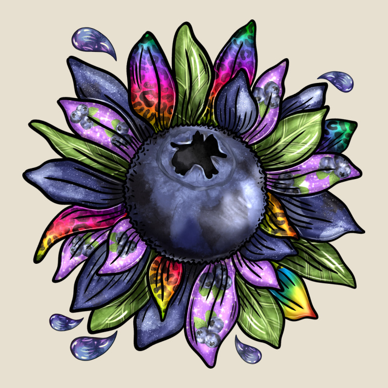 Blueberry Sunflower Urban Heavy Tee by texasbilliewilder | Teevron