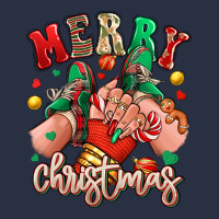 Merry Christmas Caucasian Girl Sneakers Heavyweight Sweatshirt | Teevron