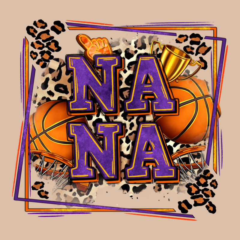 Basketball Nana With Leopard Urban Heavy Tee by Zillion Design Studio | Teevron
