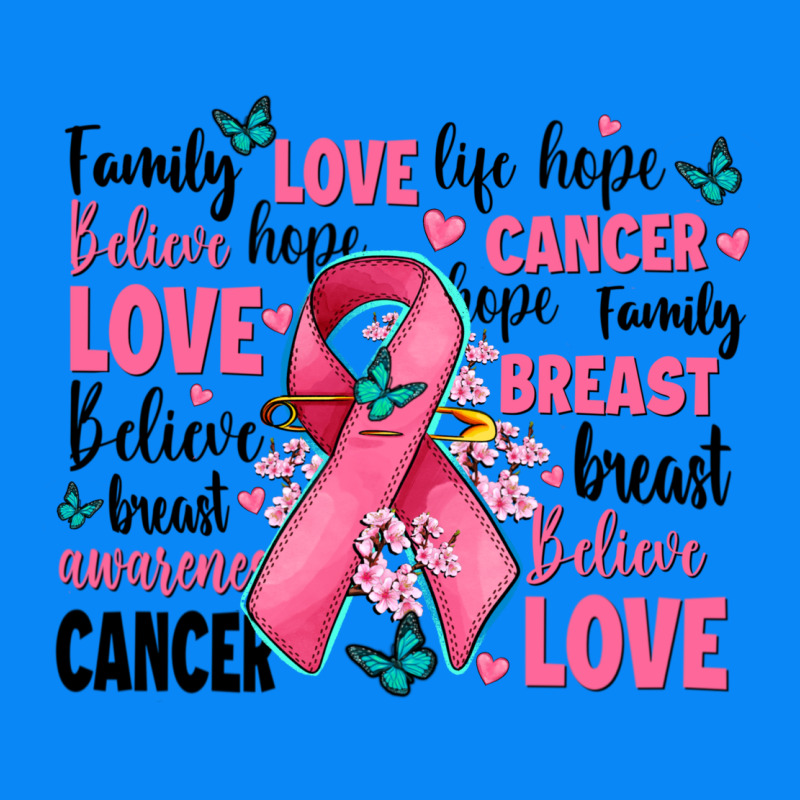 Breast Cancer Ribbons With Cancer Words Zipper Hoodie by AdoDesignShop | Teevron
