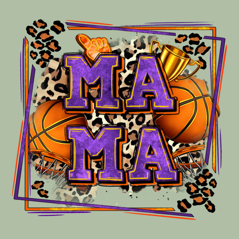 Basketball Mama With Leopard Urban Heavy Tee by Zillion Design Studio | Teevron