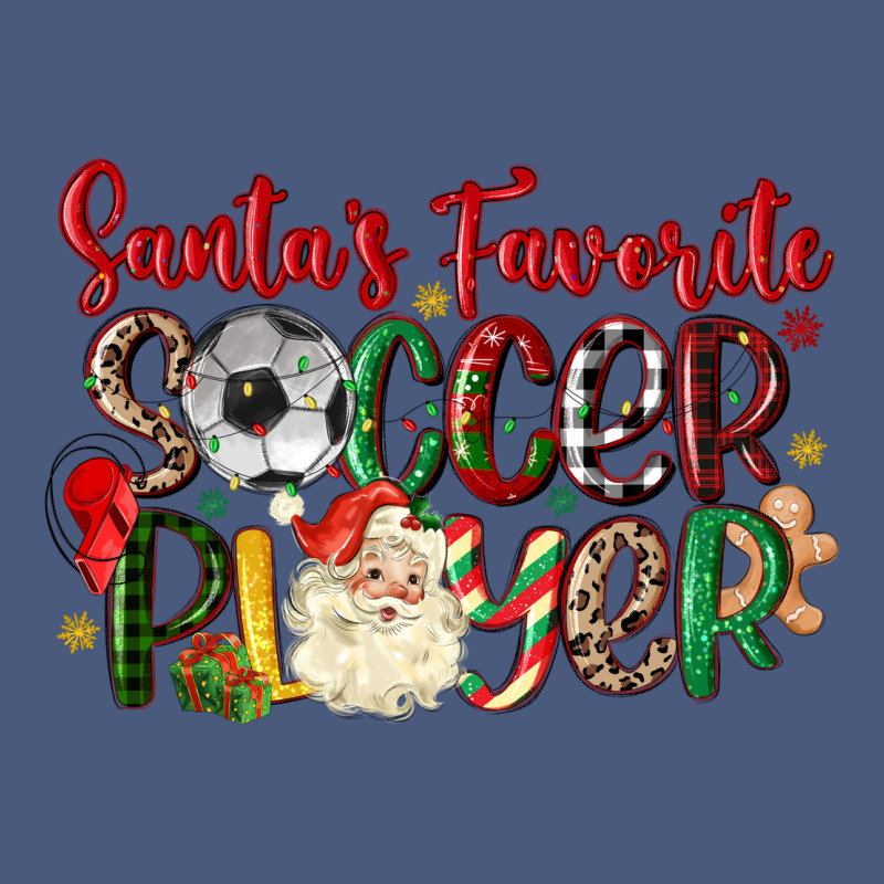 Santas Favorite Soccer Player Vintage Hoodie by MaliasSmallBusiness | Teevron