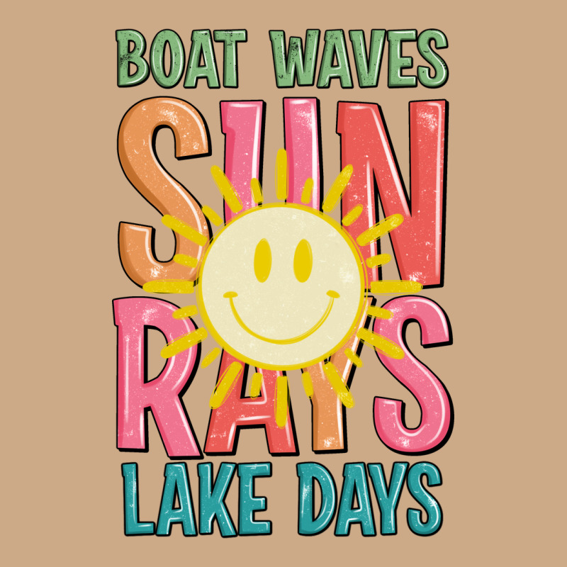 Boat Waves Sun Rays Lake Days Vintage Hoodie by JahusDesignShop | Teevron