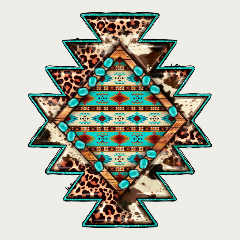 Cowhide Leopard Gemstone Aztec Zipper Hoodie by JahusDesignShop | Teevron