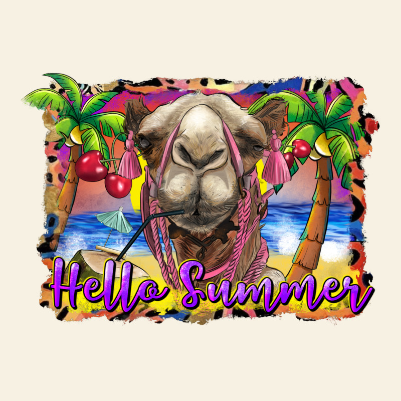 Hello Summer Camel At The Beach Vintage Tee by BarkalooDesign | Teevron