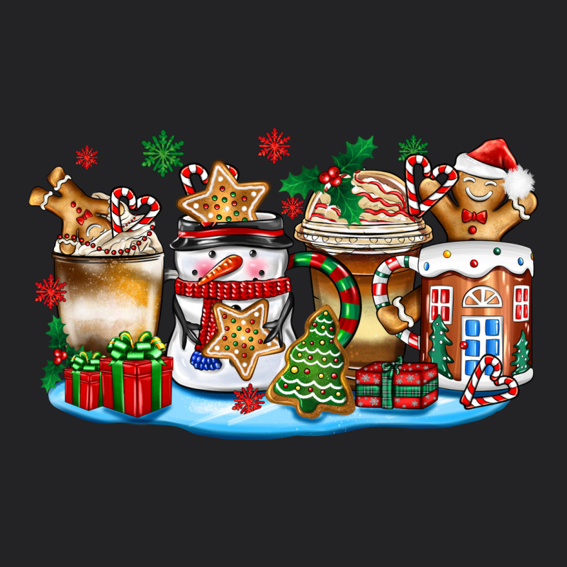 Christmas Cookie Coffee Cups Vintage Tee by Zillion Design Studio | Teevron